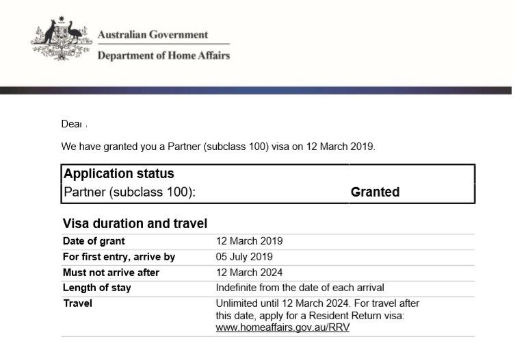 Offshore Subclass 309/100 partner visa has been approved. Now what?